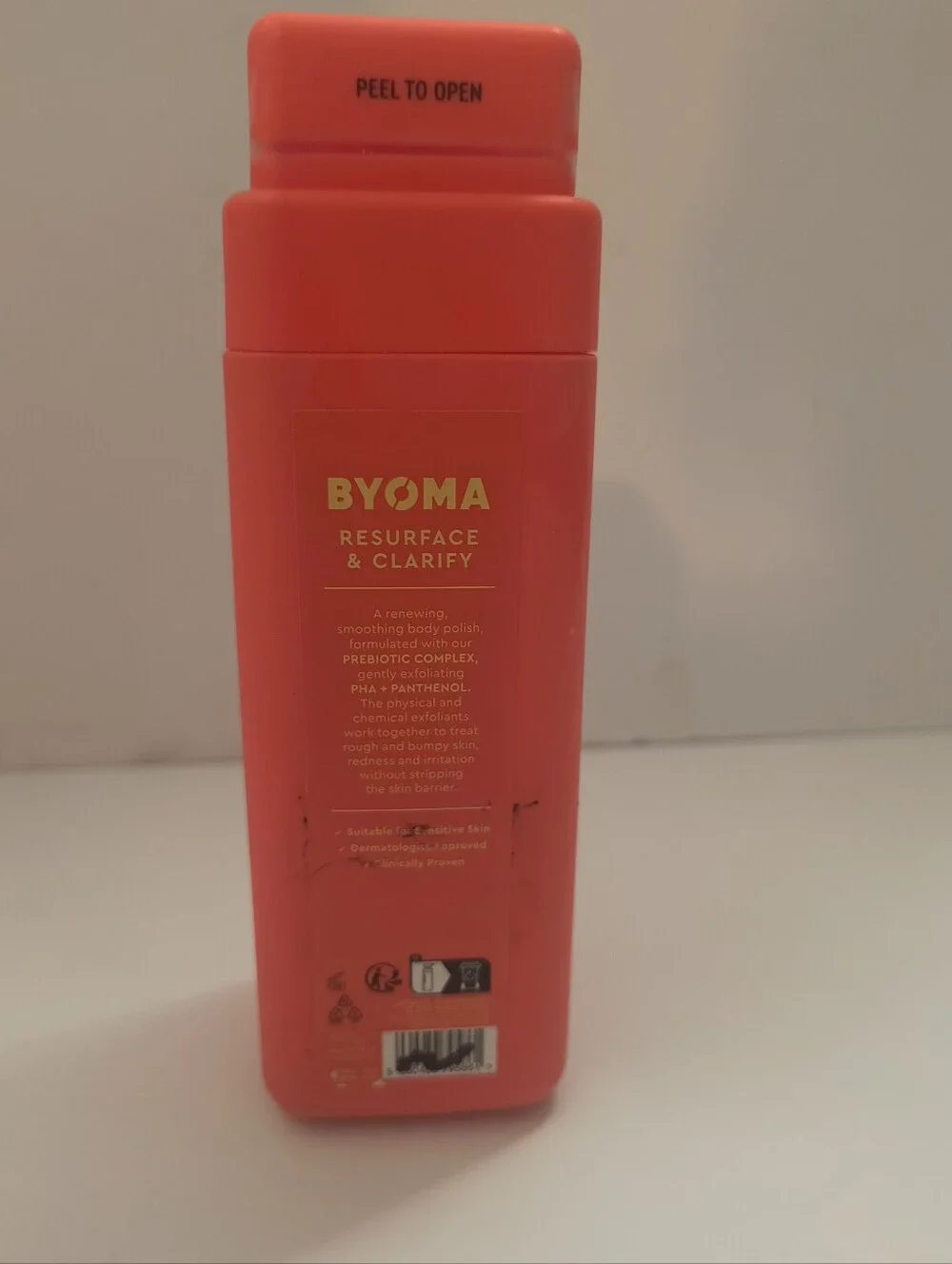 NEW BYOMA Smoothing Body Polish Resurface & Clarify Exfoliator KP Treatment